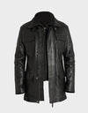 Daniel Men's Classic Fall Leather Jacket | Black
